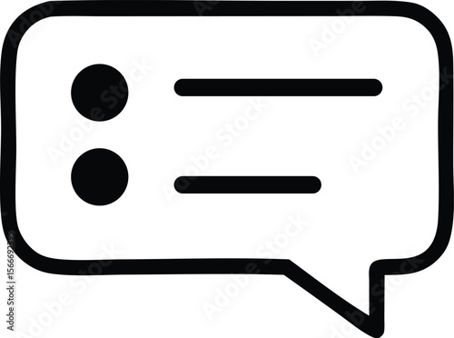 vector speech bubble icon