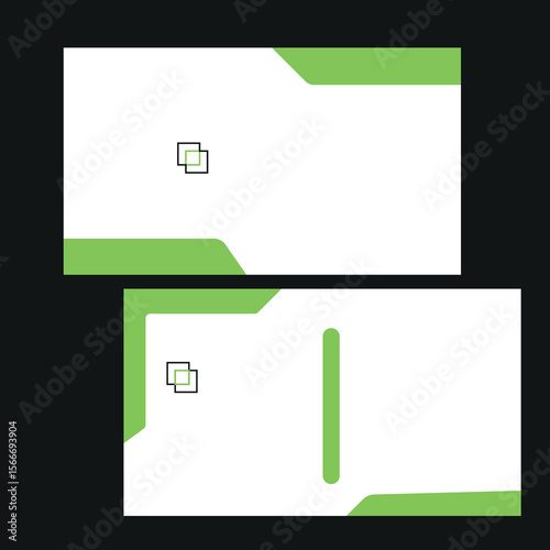 Modern business card or visiting card design in professional style.eps