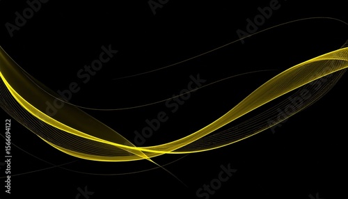 Abstract black and white background with a smooth, curving line pattern creating a sense of motion and elegant design