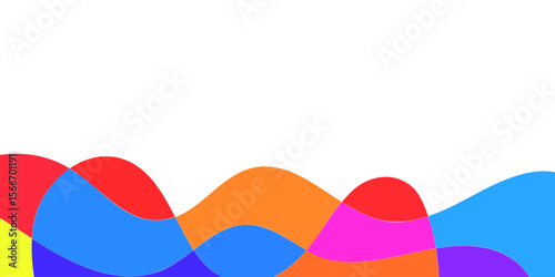 Abstract wave pattern with vibrant colors