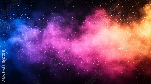 vibrant colorful cosmic dust cloud for space and universe backgrounds