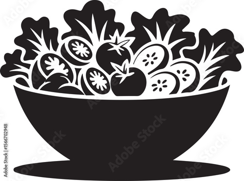  Salads silhouette