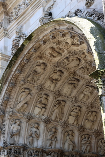 detail of the church Saint Michel in Dijon, France