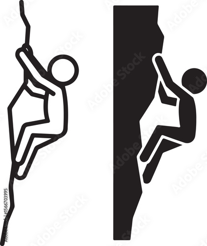 Mountain Rappelling Adventure Silhouette Vector

Rock Climber Abseiling SVG Design

Extreme Rappelling Clipart for Outdoor Lovers

Cliff Descent Adventure Sport Silhouette

Mountain Climber with Rope 