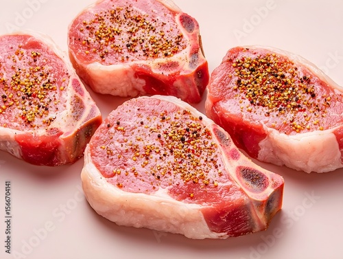 Grilling juicy pork chops backyard bbq food photography outdoor setting close-up culinary delights