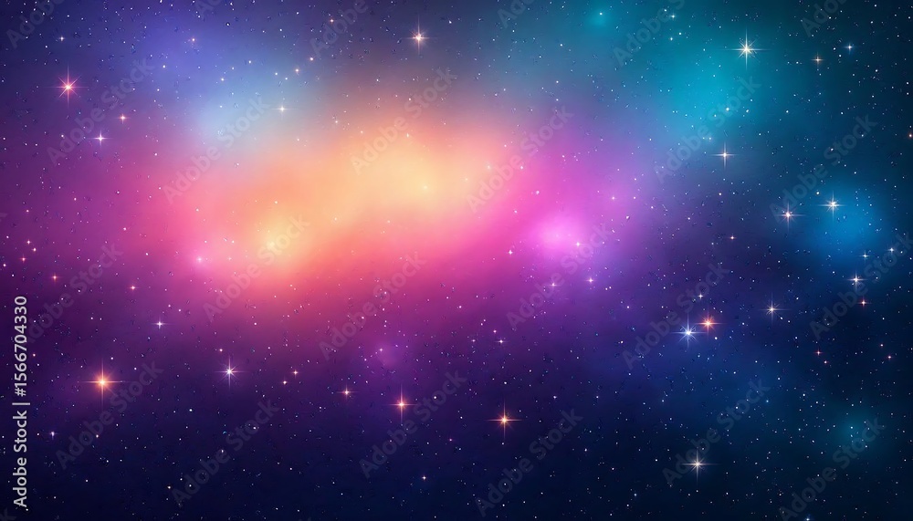 Fototapeta premium Cosmic Nebula with Stars, Space Background