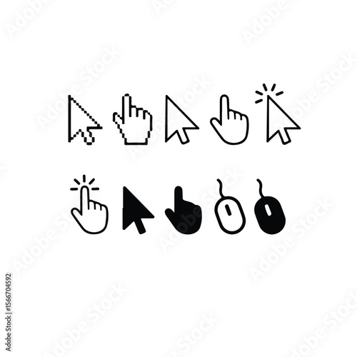 Computer mouse  icons.