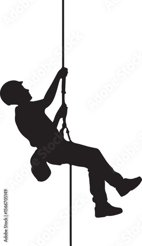 Mountain Rappelling Adventure Silhouette Vector

Rock Climber Abseiling SVG Design

Extreme Rappelling Clipart for Outdoor Lovers

Cliff Descent Adventure Sport Silhouette

Mountain Climber with Rope 