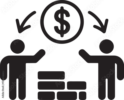 Financial Transaction Business Deal, Money Exchange, Investment, Partnership