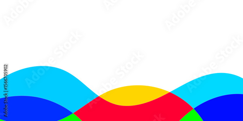 Abstract colorful shapes with smooth curves (1)