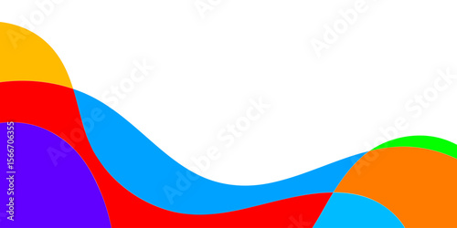 Abstract background with overlapping curved shapes in vibrant colors (4)