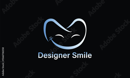 Tooth logo for dental clinic, Cute Smile logo
