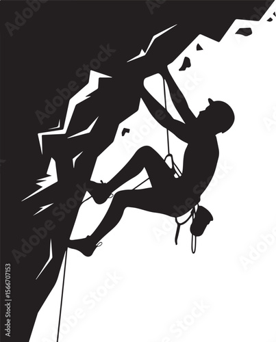 Mountain Rappelling Adventure Silhouette Vector

Rock Climber Abseiling SVG Design

Extreme Rappelling Clipart for Outdoor Lovers

Cliff Descent Adventure Sport Silhouette

Mountain Climber with Rope 