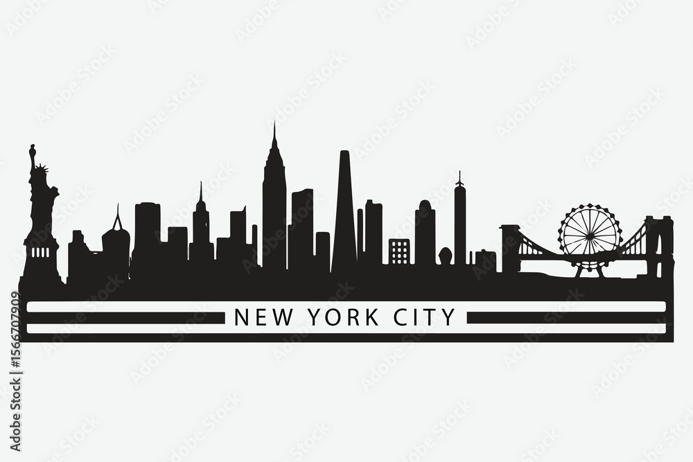 Naklejka premium new york city