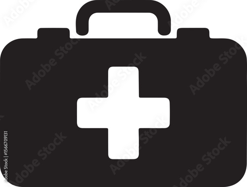 Essential First Aid Kit Icon Medical Emergency Preparedness