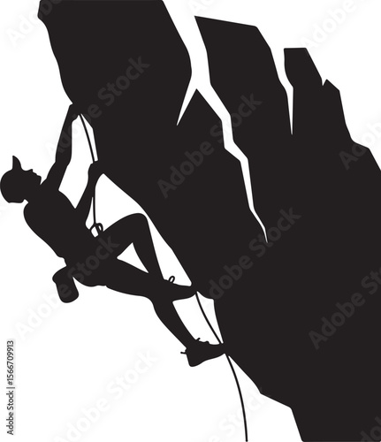 Mountain Rappelling Adventure Silhouette Vector

Rock Climber Abseiling SVG Design

Extreme Rappelling Clipart for Outdoor Lovers

Cliff Descent Adventure Sport Silhouette

Mountain Climber with Rope 