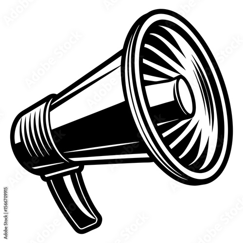 megaphone on white background