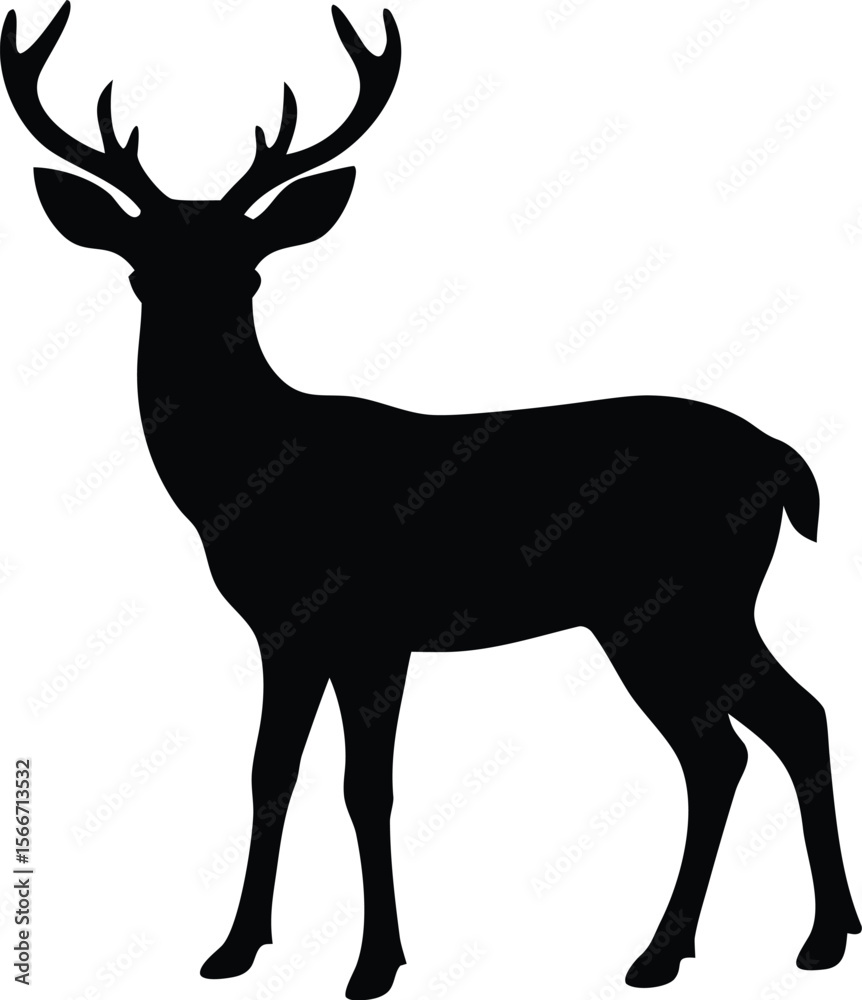 Obraz premium deer vector icon