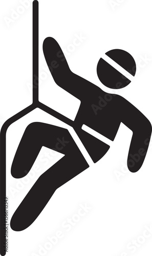 Mountain Rappelling Adventure Silhouette Vector

Rock Climber Abseiling SVG Design

Extreme Rappelling Clipart for Outdoor Lovers

Cliff Descent Adventure Sport Silhouette

Mountain Climber with Rope 