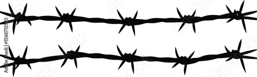 barb wire vector illustration