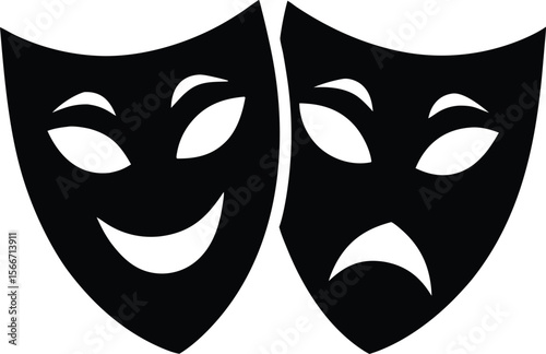 theater masks vector