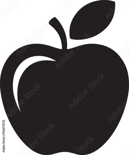 Crisp, Juicy Apple A Simple Vector Illustration