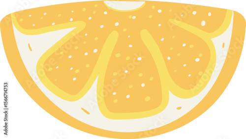 Flat yellow lemon vector Icon. Citrus slice Illustration. Perfect for lemonade branding, summer designs, and healthy food packaging