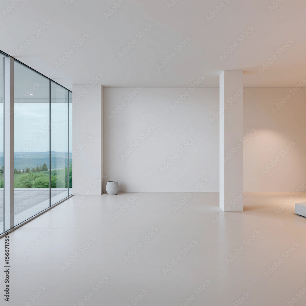 Obraz premium empty room with window