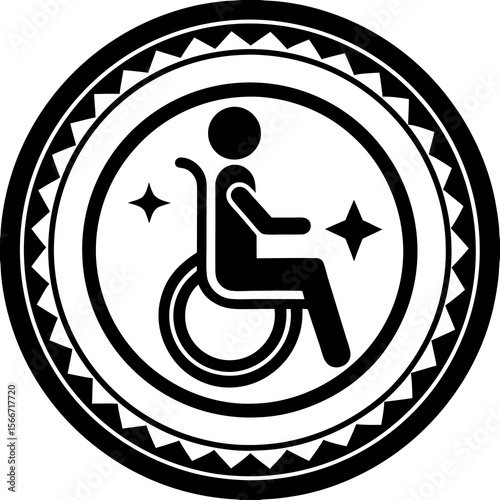 disabled person sign