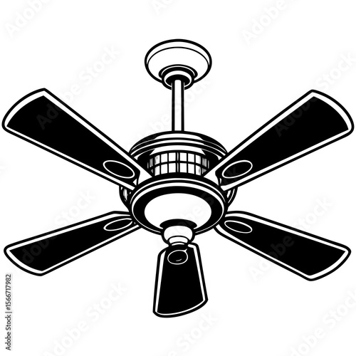 illustration of fan