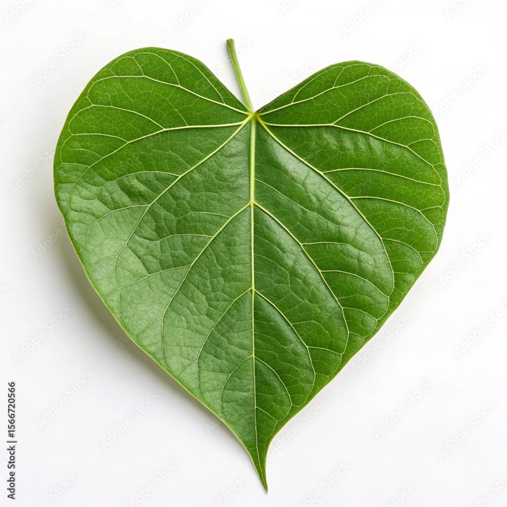 Fototapeta premium green leaf isolated on white