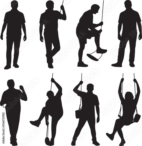 Mountain Rappelling Adventure Silhouette Vector

Rock Climber Abseiling SVG Design

Extreme Rappelling Clipart for Outdoor Lovers

Cliff Descent Adventure Sport Silhouette

Mountain Climber with Rope 