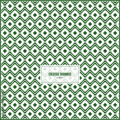 creative green rhombus shape with modern style