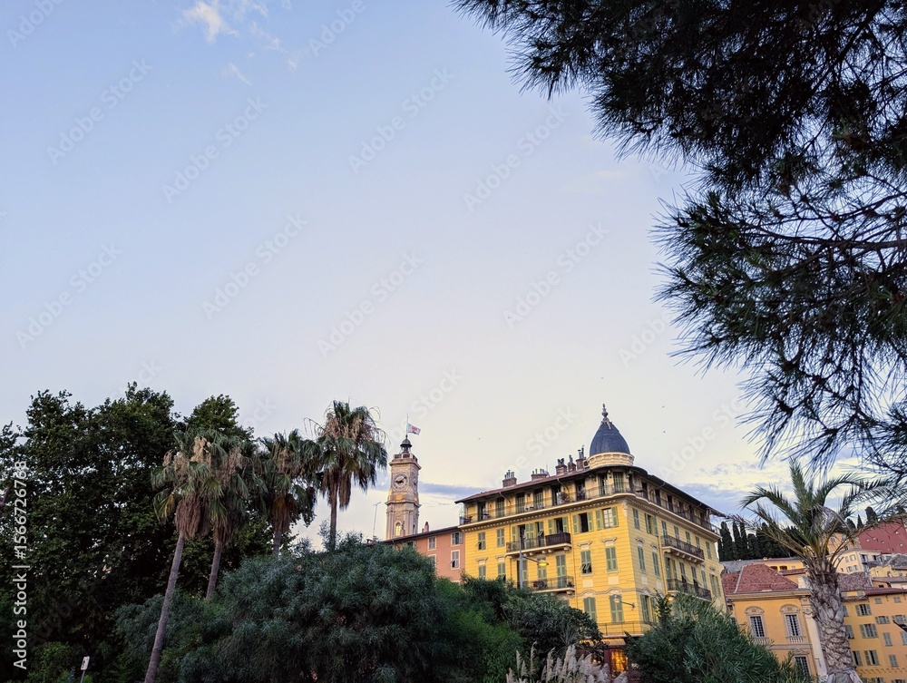 Fototapeta premium Overview of Vieux Nice, France - July 2025