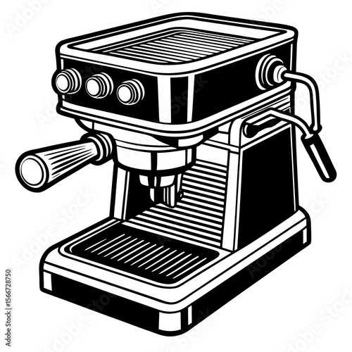 coffee machine vector illustration