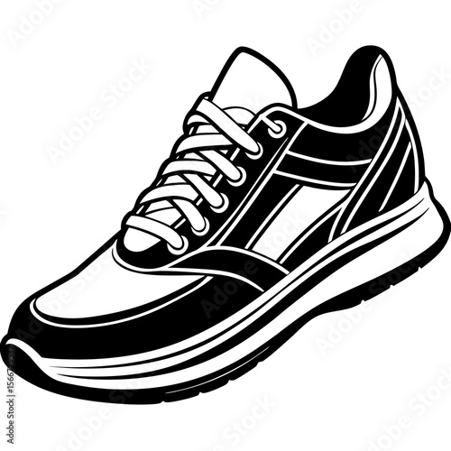sport shoes vector illustration