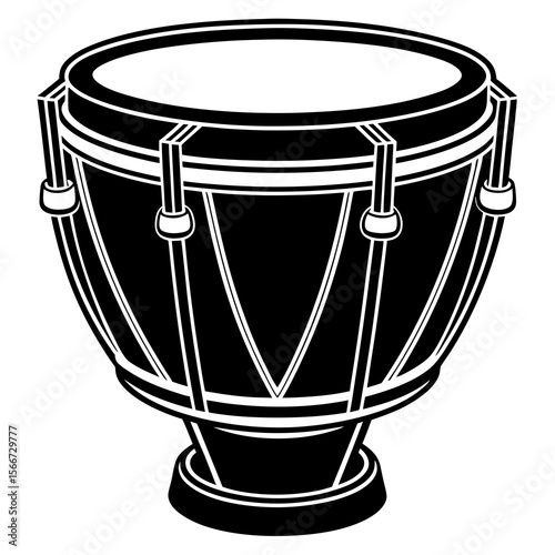 Conga drum icon vector