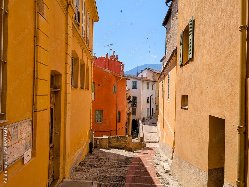 Obraz premium Overview Menton on the French Riviera - July 2025