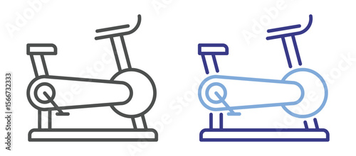 Stationery Bike Icon Color