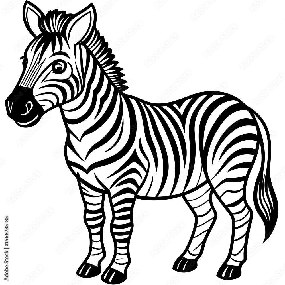 Obraz premium zebra vector illustration