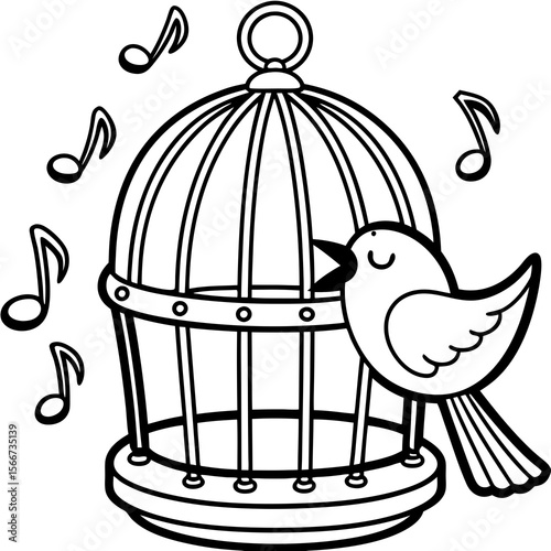 birds in cage