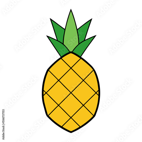 pineapple vector illustration