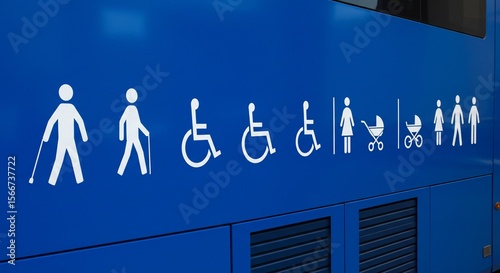 Accessible Transportation Inclusive Design Pictograms on Public Transit