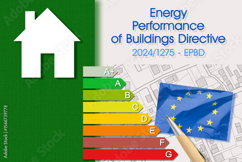 Obraz na plátně EPBD - ENERGY PERFORMANCE OF BUILDING DIRECTIVE 2024 - Is the European Union's l