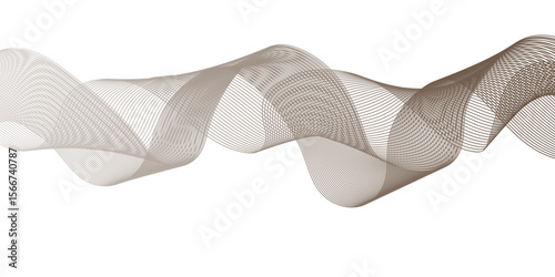 Abstract modern background with grey wavy lines and particles.Abstract grey wavy lines Digital frequency track equalizer background.modern frequency sound wave lines and twisted curve lines background