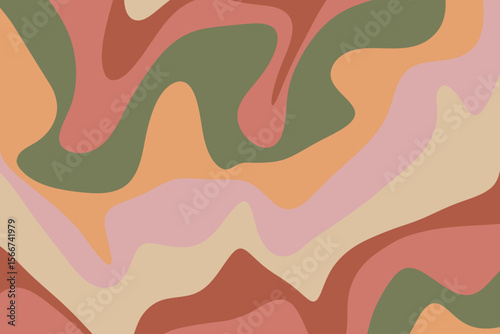 70s, abstract, advertisement, advertising, art, artistic, backdrop, background, banner, beige, bohemian, boho, brown, classic, colorful, colors, cover, curve, curvy, decorative, design, dynamic, earth