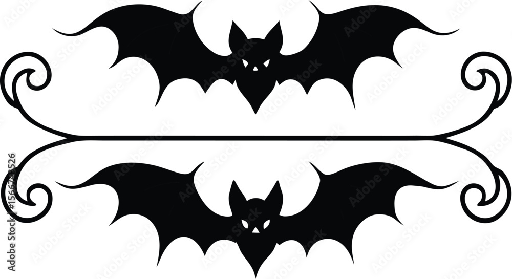 Naklejka premium Halloween bat vector illustration