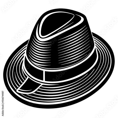 black hat isolated on white