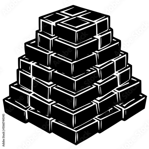 pyramid of cubes