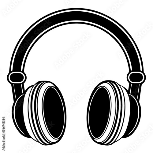headphones on white background